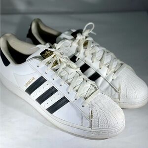 Adidas Superstar (White/Black/Gold)